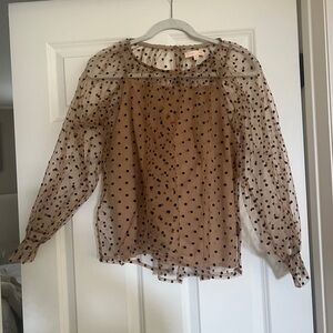Polka dot blouse